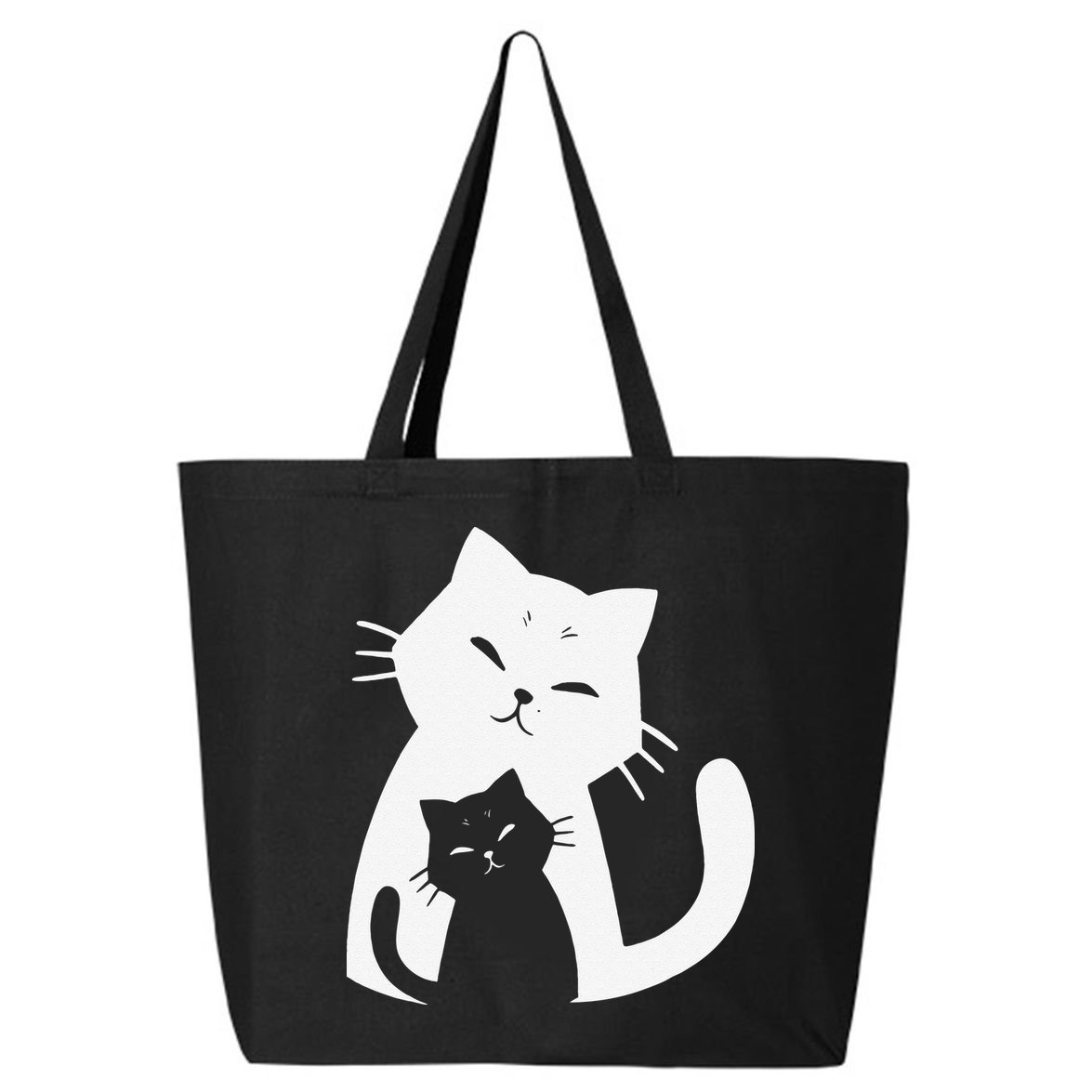 Black Cat And White Cat 25L Jumbo Tote