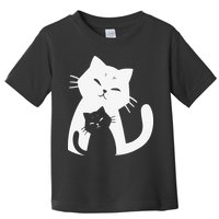 Black Cat And White Cat Toddler T-Shirt