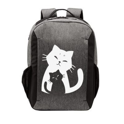 Black Cat And White Cat Vector Backpack