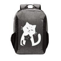 Black Cat And White Cat Vector Backpack