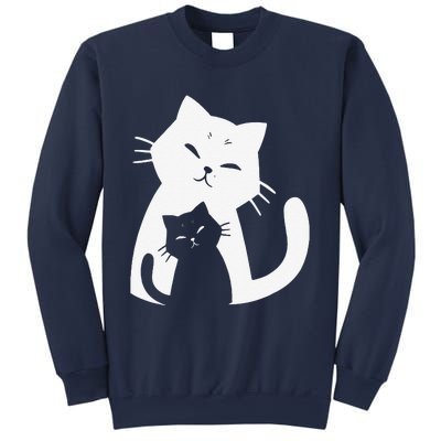 Black Cat And White Cat Sweatshirt