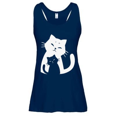 Black Cat And White Cat Ladies Essential Flowy Tank