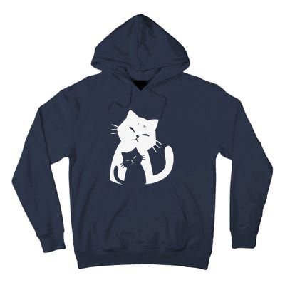 Black Cat And White Cat Tall Hoodie