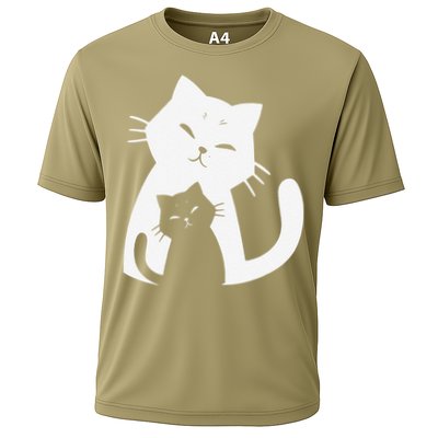 Black Cat And White Cat Performance Shirt