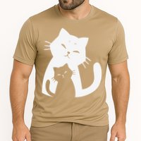 Black Cat And White Cat Performance Shirt