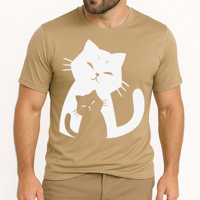 Black Cat And White Cat Performance Shirt