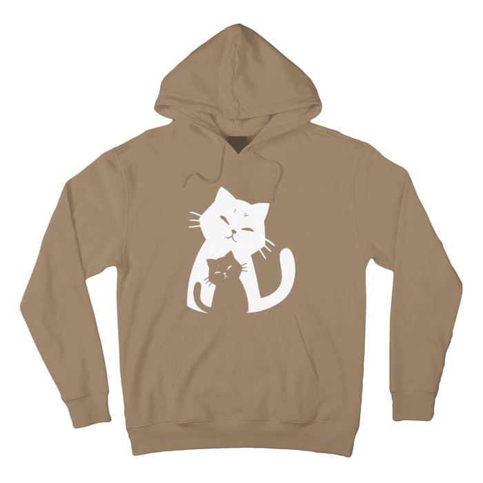 Black Cat And White Cat Hoodie