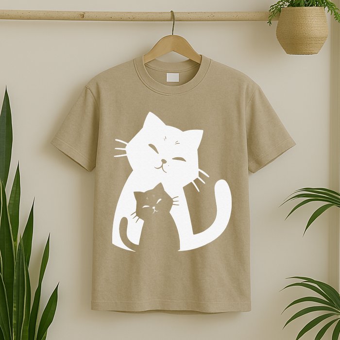 Black Cat And White Cat T-Shirt