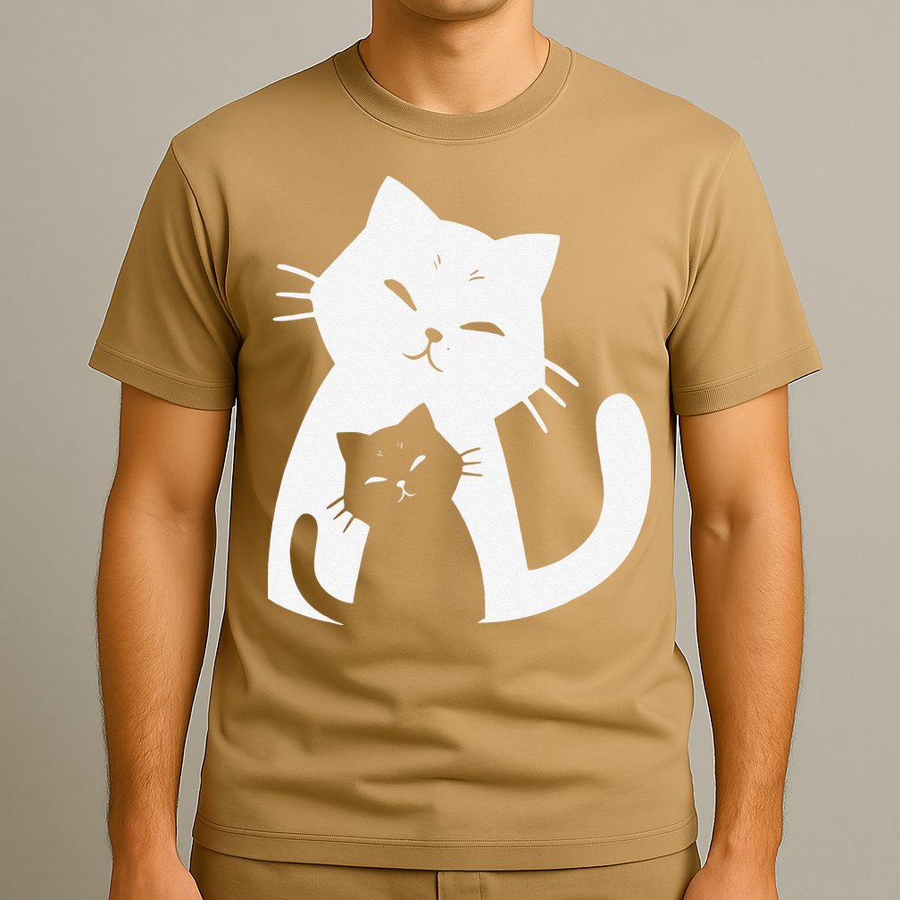 Black Cat And White Cat T-Shirt