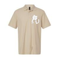 Black Cat And White Cat Softstyle Adult Sport Polo