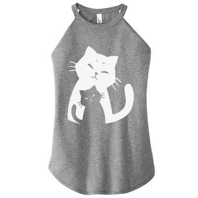 Black Cat And White Cat Women's Perfect Tri Rocker Tank