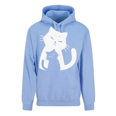 Black Cat And White Cat Unisex Surf Hoodie