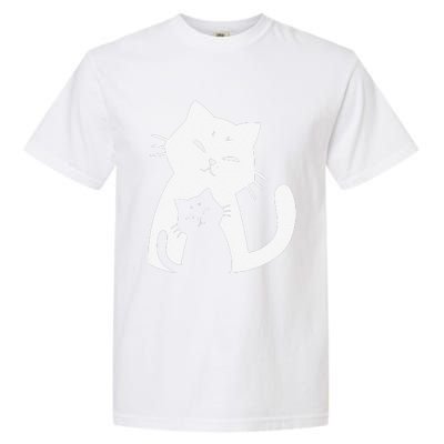 Black Cat And White Cat Garment-Dyed Heavyweight T-Shirt