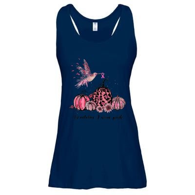 Breast Cancer Awareness In October We Wear Pink Hummingbird Ladies Essential Flowy Tank