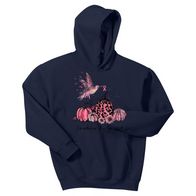 Breast Cancer Awareness In October We Wear Pink Hummingbird Kids Hoodie