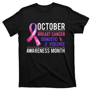 Breast Cancer Awareness & Domestic Violence Awareness Month T-Shirt