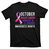 Breast Cancer Awareness & Domestic Violence Awareness Month T-Shirt