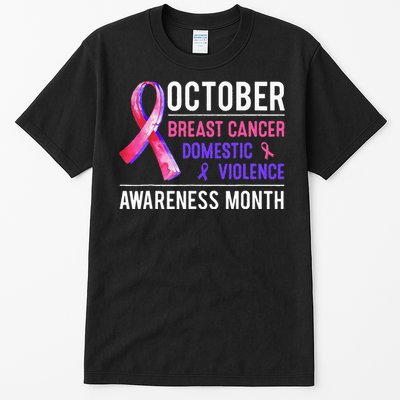 Breast Cancer Awareness & Domestic Violence Awareness Month Tall T-Shirt