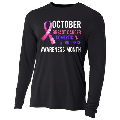 Breast Cancer Awareness & Domestic Violence Awareness Month Cooling Performance Long Sleeve Crew