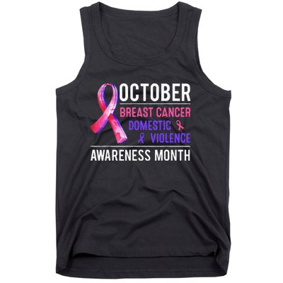 Breast Cancer Awareness & Domestic Violence Awareness Month Tank Top