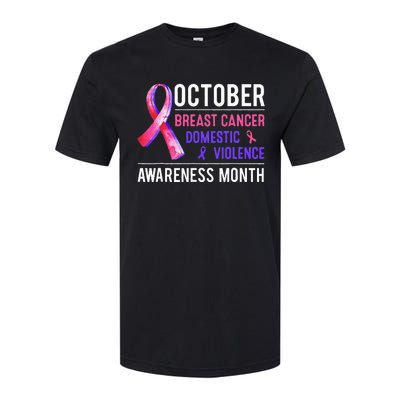 Breast Cancer Awareness & Domestic Violence Awareness Month Softstyle CVC T-Shirt