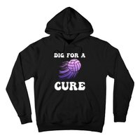 Breast Cancer Awareness Dig For A Cure Volleyball Gift Hoodie