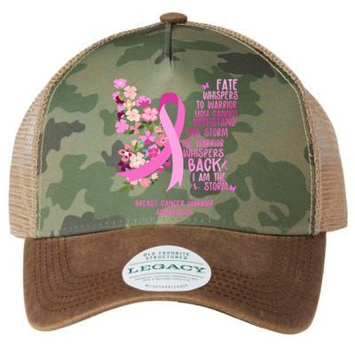 Breast Cancer Awareness Floral Ribbon Butterfly Legacy Tie Dye Trucker Hat