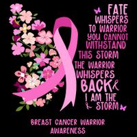 Breast Cancer Awareness Floral Ribbon Butterfly V-Neck T-Shirt