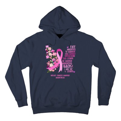 Breast Cancer Awareness Floral Ribbon Butterfly Hoodie