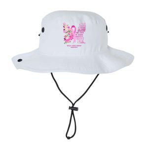 Breast Cancer Awareness Floral Ribbon Butterfly Legacy Cool Fit Booney Bucket Hat