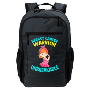 Breast Cancer Awareness Funny Gift Unbreakable Pink Warrior Gift Daily Commute Backpack