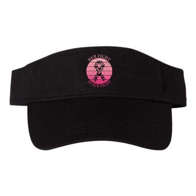 Breast Cancer Awareness Her Fight Is Our Fight Ribbon  Valucap Bio-Washed Visor