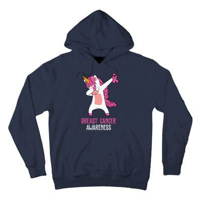 Breast Cancer Awareness Unicorn Ribbon Tall Hoodie