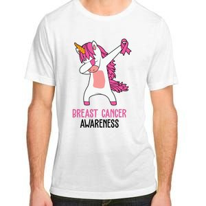 Breast Cancer Awareness Unicorn Ribbon Adult ChromaSoft Performance T-Shirt