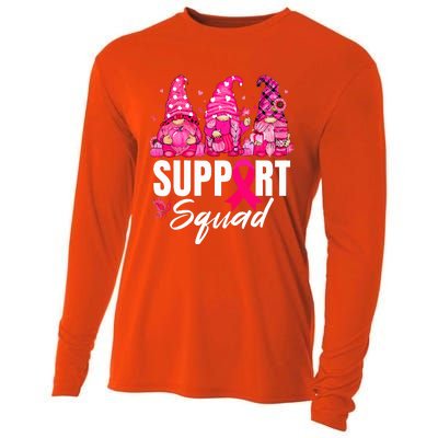 Breast Cancer Awareness Gnomes Support Squad Cooling Performance Long Sleeve Crew