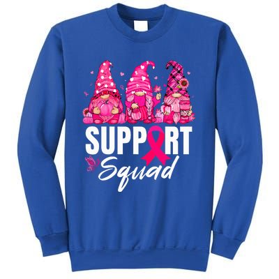 Breast Cancer Awareness Gnomes Support Squad Sweatshirt