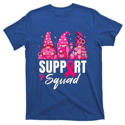 Breast Cancer Awareness Gnomes Support Squad T-Shirt