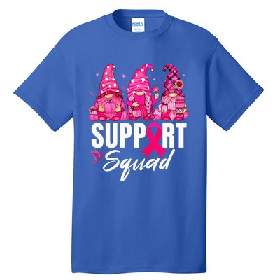 Breast Cancer Awareness Gnomes Support Squad Tall T-Shirt