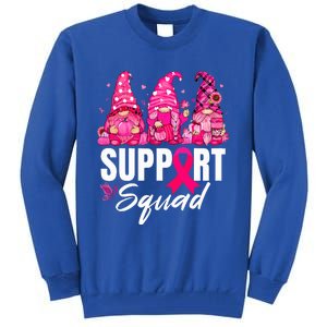 Breast Cancer Awareness Gnomes Support Squad Tall Sweatshirt