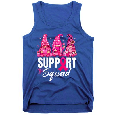 Breast Cancer Awareness Gnomes Support Squad Tank Top