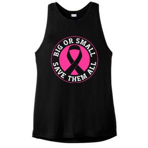 Breast Cancer Awareness Support the Cause Ladies PosiCharge Tri-Blend Wicking Tank