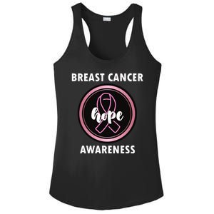 Breast Cancer Awareness Hope Ribbon Ladies PosiCharge Competitor Racerback Tank