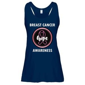 Breast Cancer Awareness Hope Ribbon Ladies Essential Flowy Tank