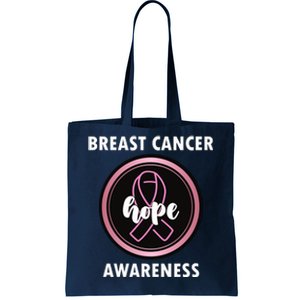 Breast Cancer Awareness Hope Ribbon Tote Bag