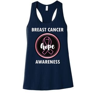 Breast Cancer Awareness Hope Ribbon Women's Racerback Tank