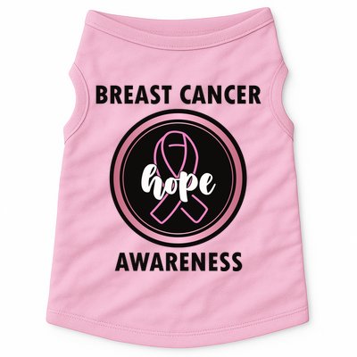 Breast Cancer Awareness Hope Ribbon Doggie Tank