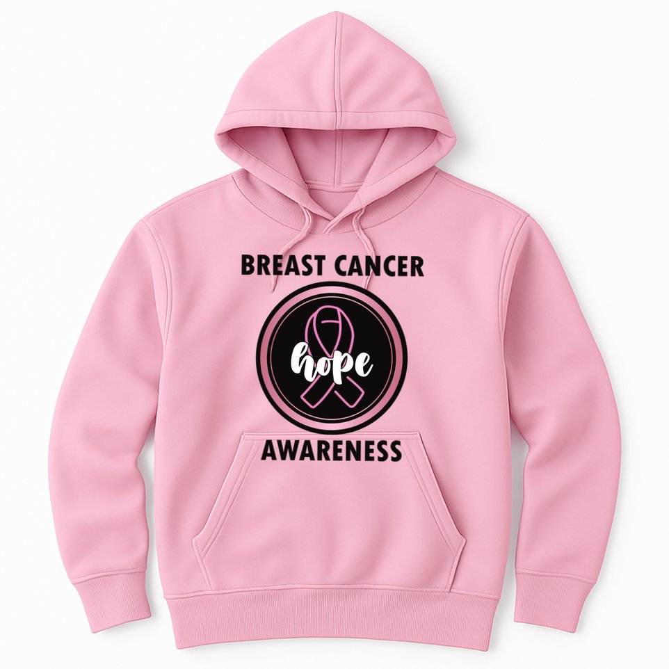 Breast Cancer Awareness Hope Ribbon Hoodie