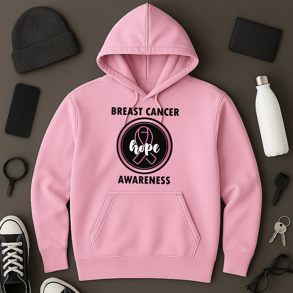 Breast Cancer Awareness Hope Ribbon Hoodie