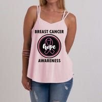 Breast Cancer Awareness Hope Ribbon Women's Strappy Tank