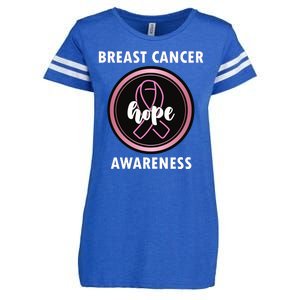 Breast Cancer Awareness Hope Ribbon Enza Ladies Jersey Football T-Shirt